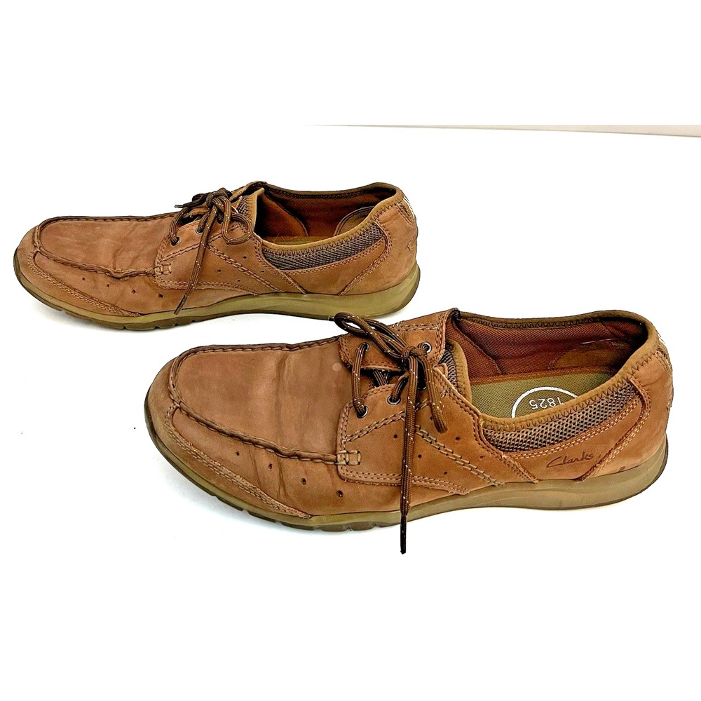 Clarks Armada Men's Boat Shoes English‎ Leather Brown 63530 US 11.5 M
